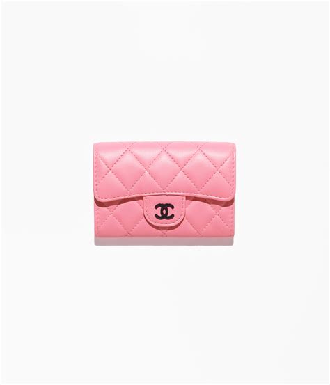 chanel card holder with chain|chanel lambskin diamond lock card holder.